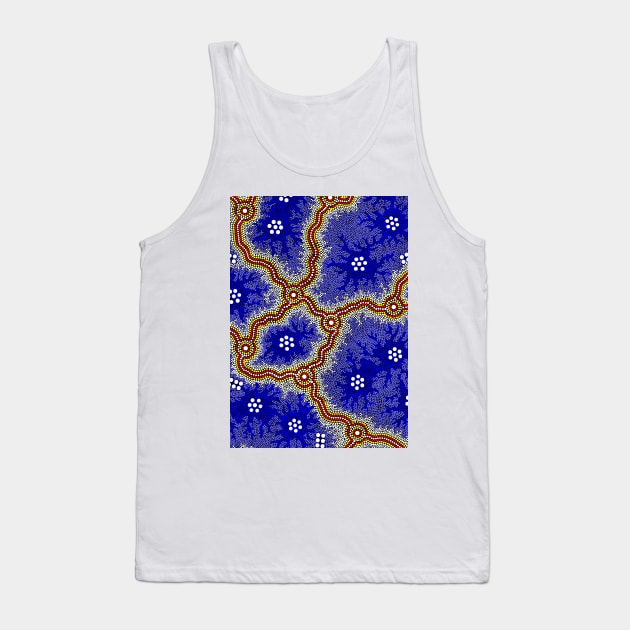 Aboriginal Art - Water Wetlands Tank Top by hogartharts